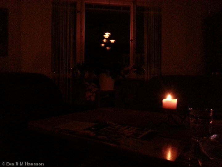Earth Hour. Söderstaden kl 20:35 den 28 mars 2015.